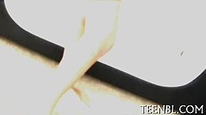 Petite European Amateur Slurps Massive Ramrod in POV Deepthroat