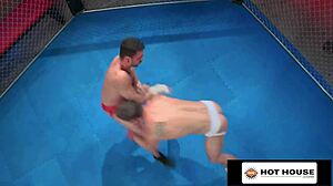 hothouse naked mma fight with hunk fighters