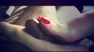 hey, check out this homemade footjob fantasy with amateurs!