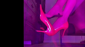 Stilettos Dangle Seductively in Stockings, Paulette Lerouge