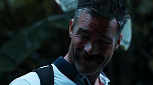 Paige Owens, a pretty brunette, engages in hardcore sex with natural tits bouncing.