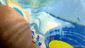 Check out this BBW's hairy pussy nude in public.