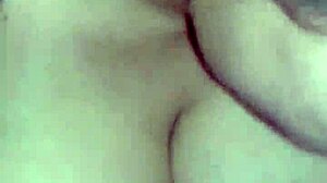 Girlfriend with huge tits gets cumshot in public bathroom