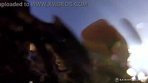 Check out this BBW's hairy pussy nude in public.