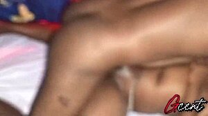 Ebony Couple Goes Wild with DRIPPING Big Black Cock Action in Steamy Massage Session