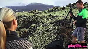 I can't believe that nasty photographer banged his model outdoors.