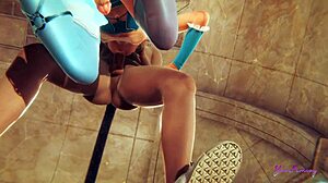 elsa femboy swallows cock like pro