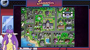 summertime saga part 16: mature blonde and brunette adventure