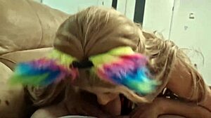 I enjoy sucking a giant dick in this homemade video with latina teen