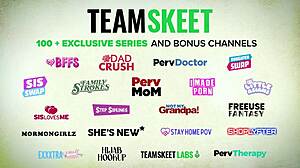 grateful latina girl gives her loving boyfriend a once in a blue moon girlfriend experience