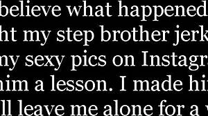 Overwhelmed by Desire, I Caught My Stepbrother Jerking Off to My Photos and Demanded He Fuck Me to Orgasm.