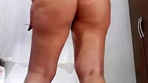 naughty slut smokes while stripping panties lingerie and ripping clothes for anal dildo pov