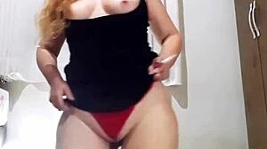 naughty slut smokes while stripping panties lingerie and ripping clothes for anal dildo pov