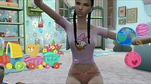 Uncle Plays with Niece's Pussy Instead