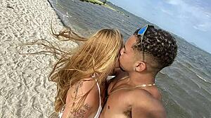 Vazou na Net as Patricinha Loses Phone and Intimate Beach Videos with Latina Girlfriend Leak Online.