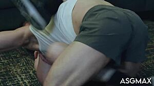 Jay Tee And Aiden Ward Fight Turns To Rough Gay Bareback Fuck