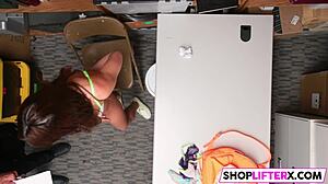 Innocent Teen 18+ Davina Punished by Burglar with Monster Cock in Shop - Can She Handle It?