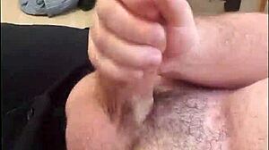 Hot gay british guy drenched in cum