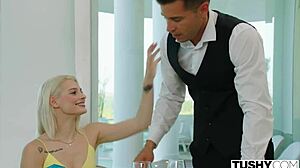 Lovely Lily indulges in muff diving, anal licking, and doggystyle assfucking at bachelorette getaway.