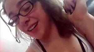 Dominatrix sends teasing sexting clips in glasses