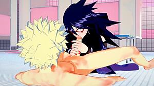 Hell yeah! Bakugou Katsuki bangs Namuri Kayama with creampie in crossdress hentai