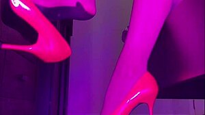 Stilettos Dangle Seductively in Stockings, Paulette Lerouge