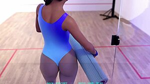 Busty Gym Girl Loves Ass