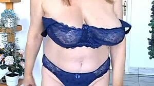 If You Want Me Hot and Need Me Wild - Granny MariaOld Shakes Huge Boobs in Stockings