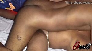 Ebony Couple Goes Wild with DRIPPING Big Black Cock Action in Steamy Massage Session