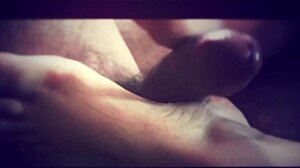 hey, check out this homemade footjob fantasy with amateurs!