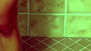 Super cute brunette teen relaxes with a steamy hot shower moment.