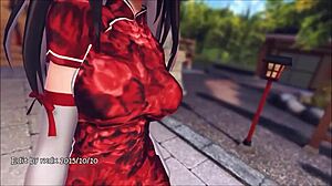 reim touhou pinkcat in 3d cartoon anime hentai