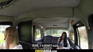 Lesbians squirt wet pussies in car sex