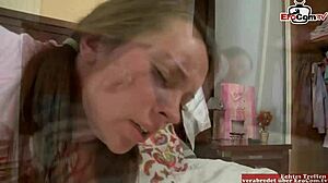 Skinny American Student 18+ Gets Ass Fucked And Anal Creampie