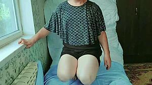 twerking sissy crossdresser big white ass sexy body long legs femboy mtf ladyboy trans lgbt spanking young 18+