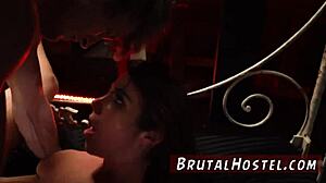 Youthful tourists in tickle bondage