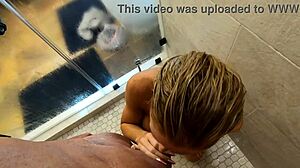 Spying on friend's wife in shower leads to creampie invitation!