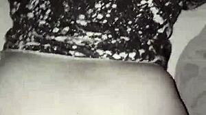 chubby amateur bends over for tight doggystyle fuck