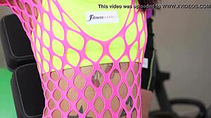 Fitness Room's Hot Thai Babe Gets Deep Anal Creampie Workout From Big Cock