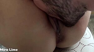 close up licking shaved wet pussy until dripping orgasm