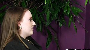 Nasty Honey Gets Cum Shot on Face Eating Semen