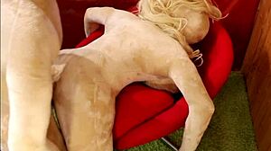 sex robot terminator from the future interacts with a real doll in parody