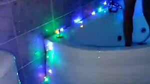 Hot sex in the bathroom includes blowjobs and big tits on display