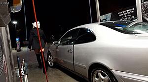 Outdoor Car Wash Experience In Public