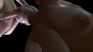 Busty cougar deepthroats while taking anal?