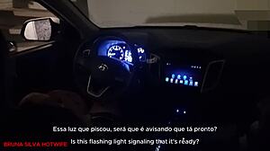 brasileira bruna silva hotwife's first blowjob encounter with a slut 😏