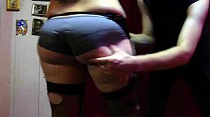 Inked Babe Nyx Tied And Tickled Topless In Stockings