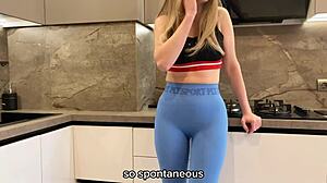 real cheating wife fucks neighbor while husband leaves russian amateur