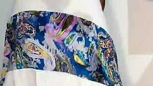 Bluee Teases With Squirting On Her Skirt Before Pissing