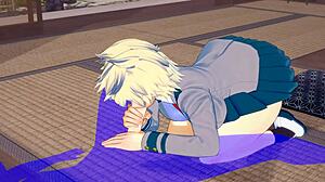 Intriguing hard sex with Mitsuki Bakugou in cosplay